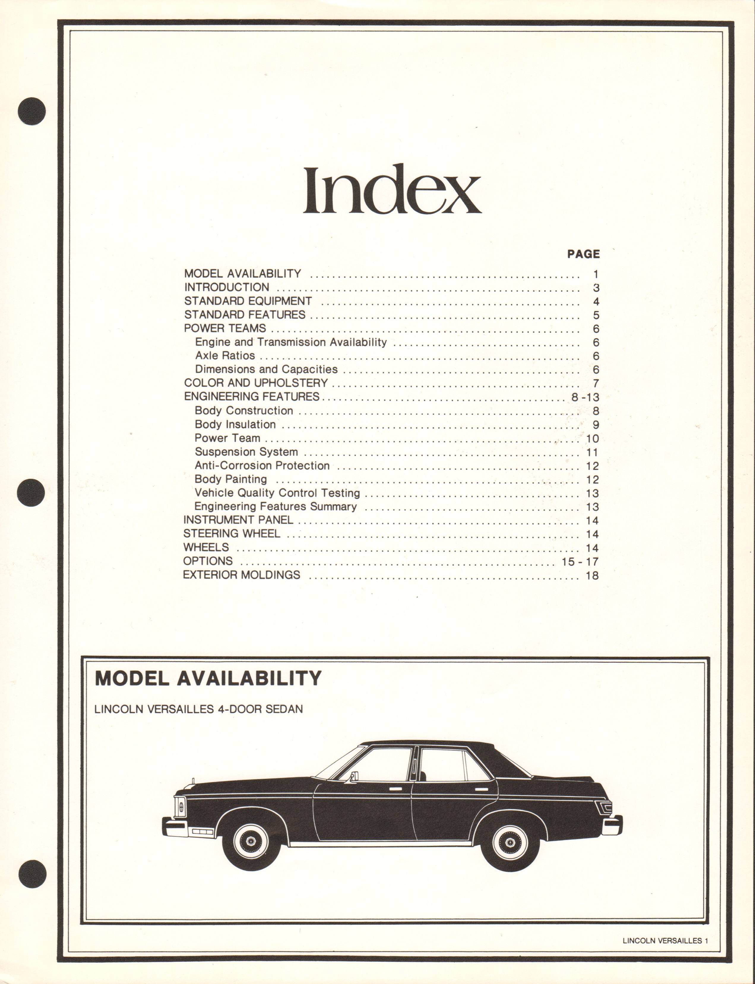 1978 Lincoln Products Fact Book