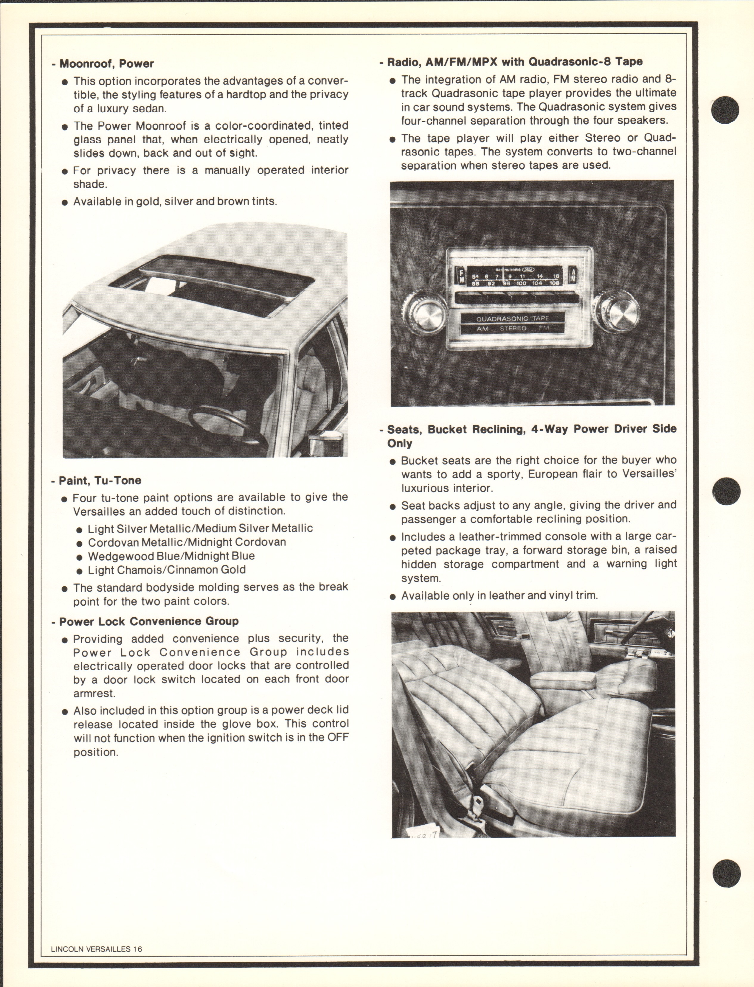 1978 Lincoln Products Fact Book