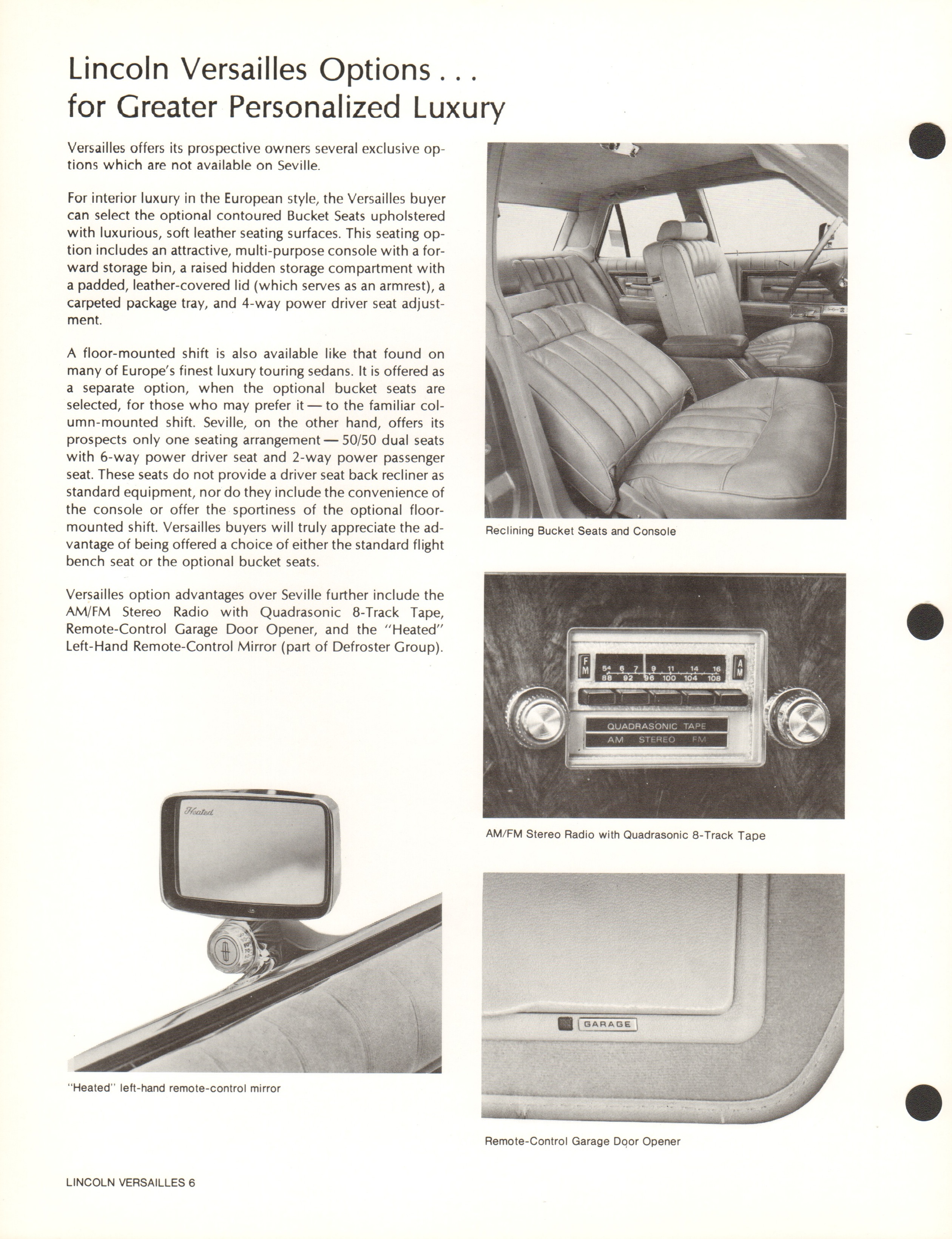 1978 Lincoln Products Fact Book