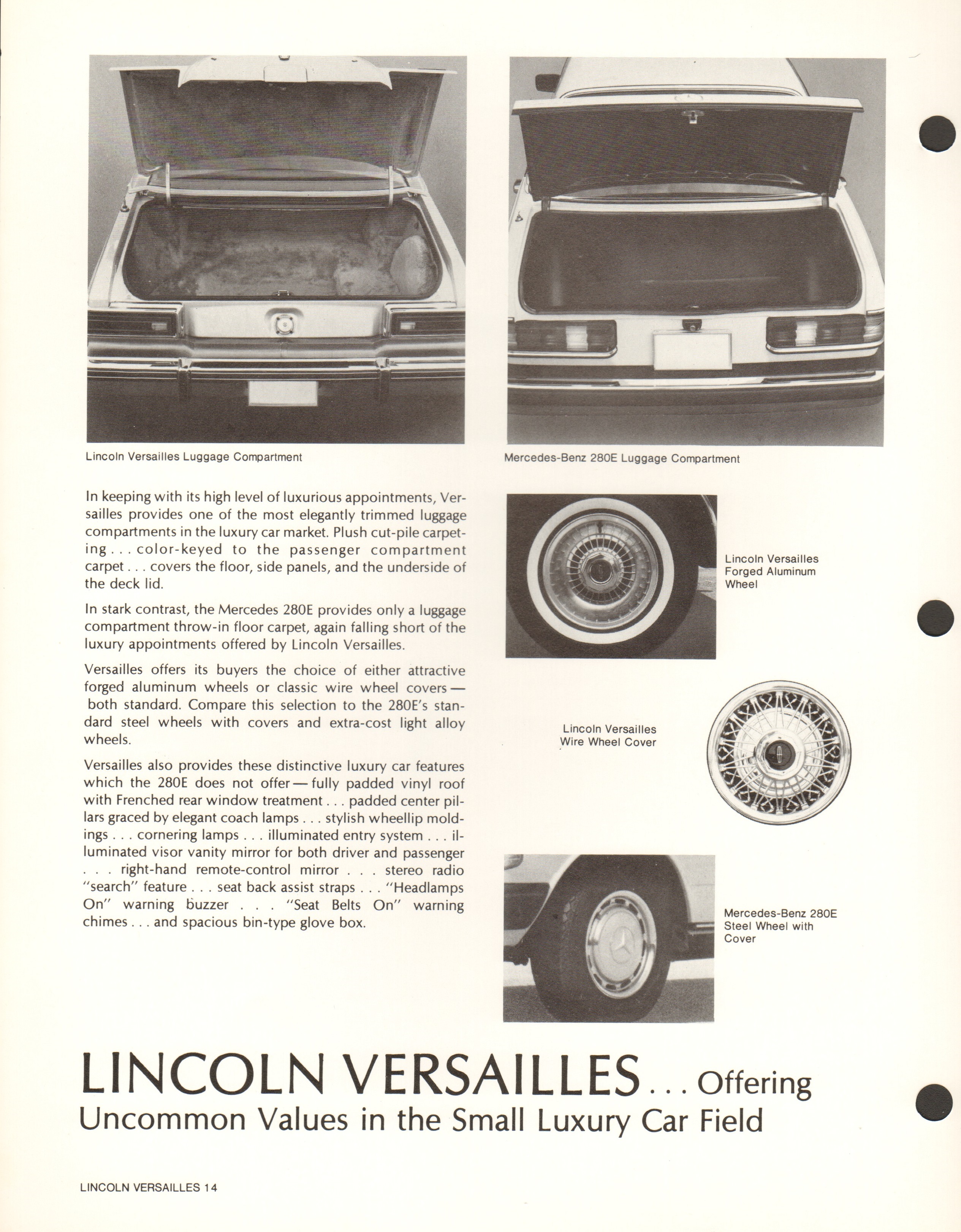 1978 Lincoln Products Fact Book